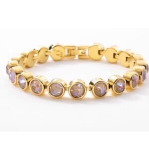 NIB Touchstone Crystal by Swarovski Capuccinno Ice Bracelet 1639B